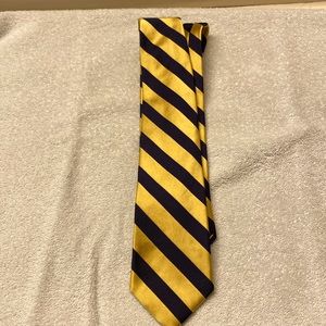 Chaps Blue and Gold tie. 58 inches, 100 % silk.